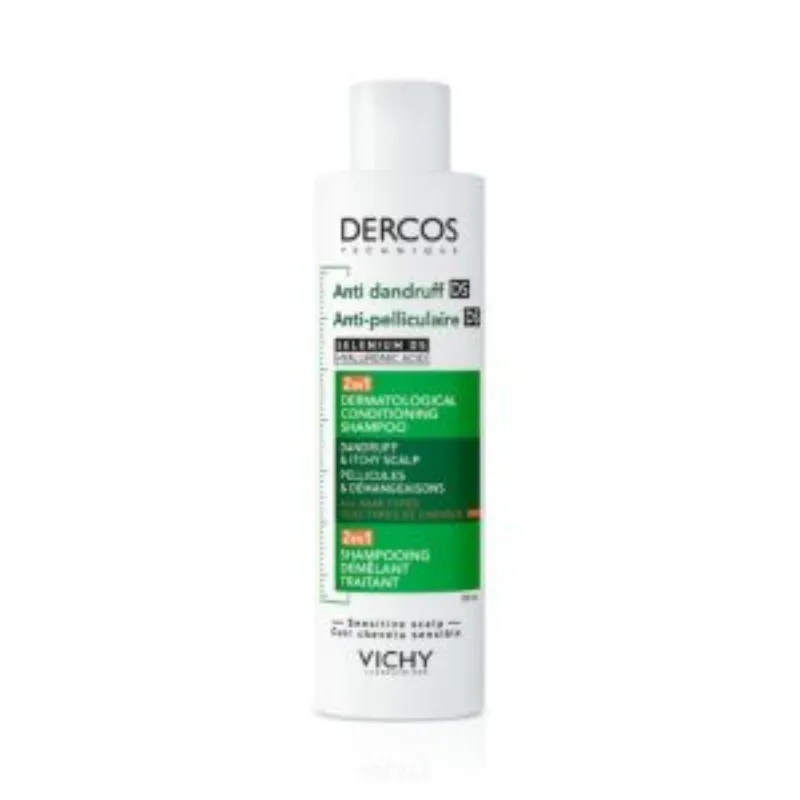VICHY DERCOS SHAMPOOING 2EN1 ANTI-PELLICULAIRE DS ET DÉMÊLANT –  | Parasativa Maroc