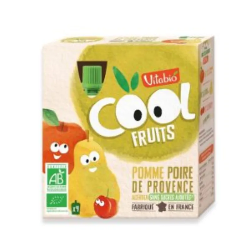 VITABIO COOL FRUITS POMME ACEROLA 4 X 90G –  | Parasativa Maroc