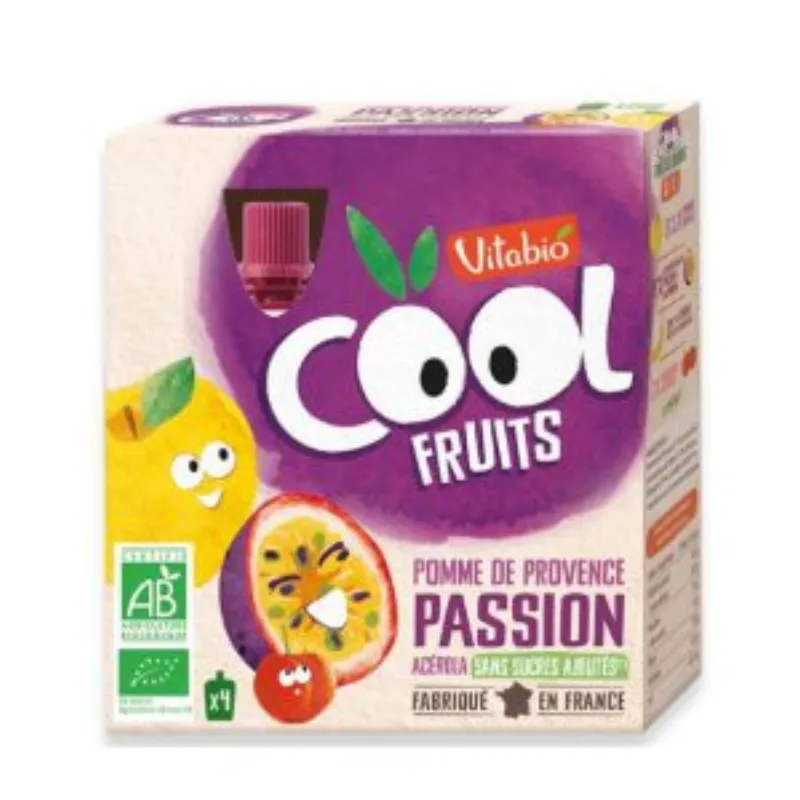 VITABIO COOL FRUITS POMME PASSION 4 X 90G –  | Parasativa Maroc