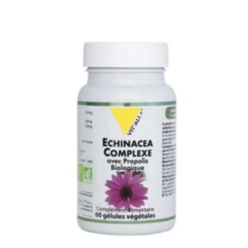 VITALL PLUS ECHINACEA COMPLEXE BIO AVEC PROPOLIS 60 GELULES –  | Parasativa Maroc