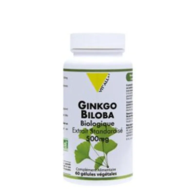 VITALL PLUS GINKGO BILOBA 500MG 60 GELULES –  | Parasativa Maroc
