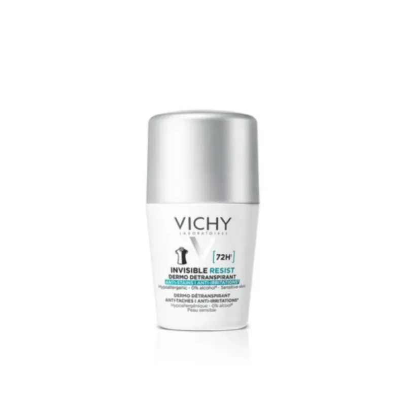 VICHY DÉODORANT  DERMO-DÉTRANSPIRANT INVISIBLE PROTECT 72H ANTI-TACHES ANTI-IRRITATIONS. –  | Parasativa Maroc