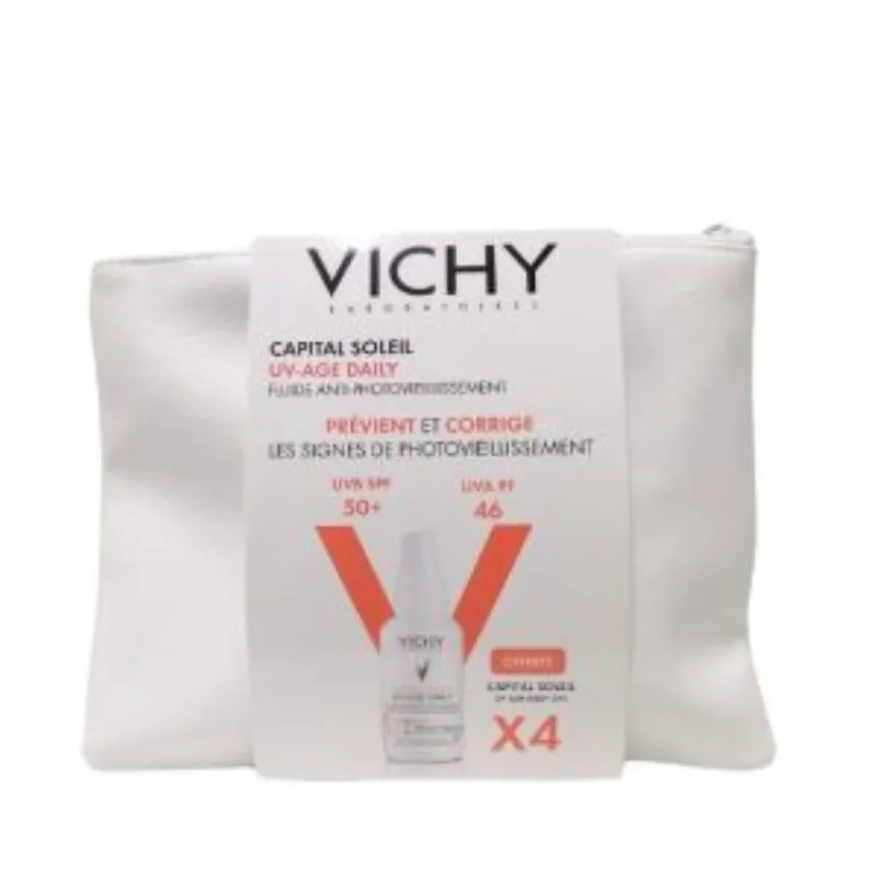Vichy Capital Soleil UV-Age Daily Spf50+ 40ml Trousse –  | Parasativa Maroc