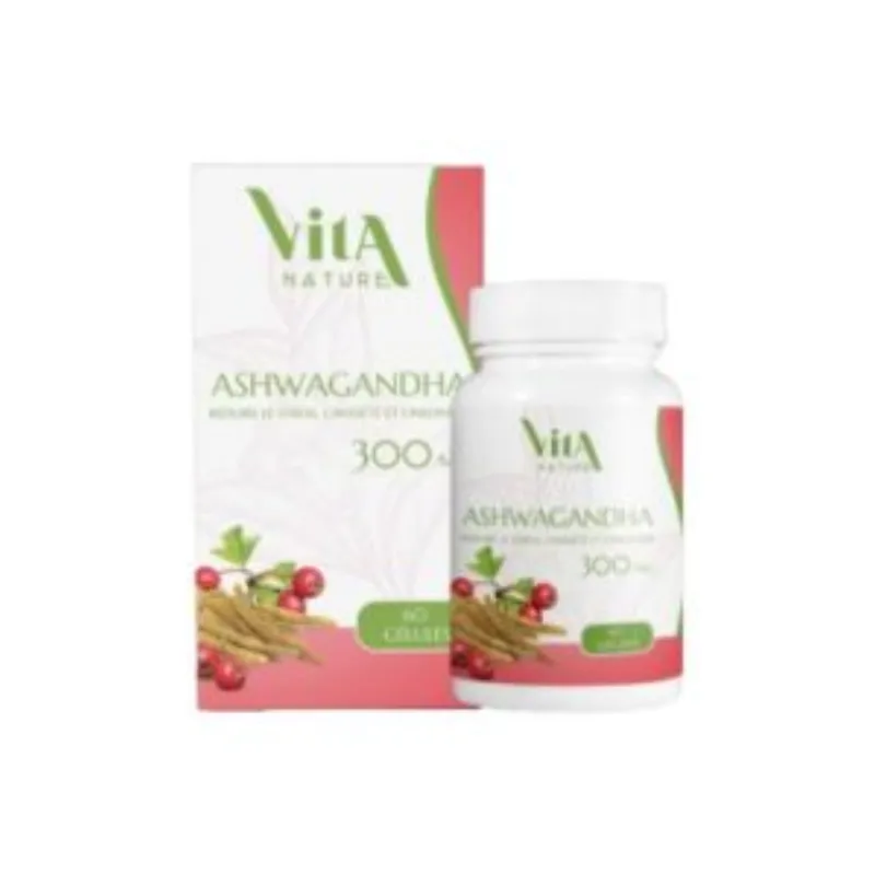 Vita Nature Ashwagandha 300mg 60 Gelules –  | Parasativa Maroc
