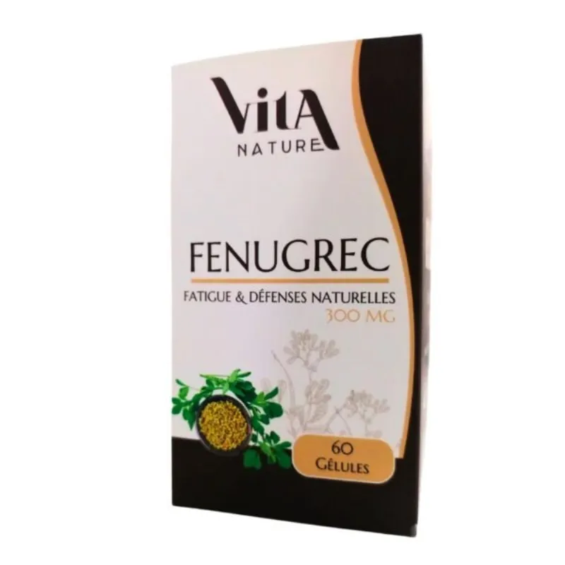 Vita Nature Fenugrec 300mg 60 Gelules –  | Parasativa Maroc