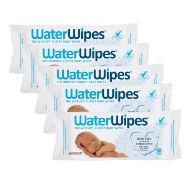 WaterWipes Lingettes Bebe Pack 5 Unités –  | Parasativa Maroc