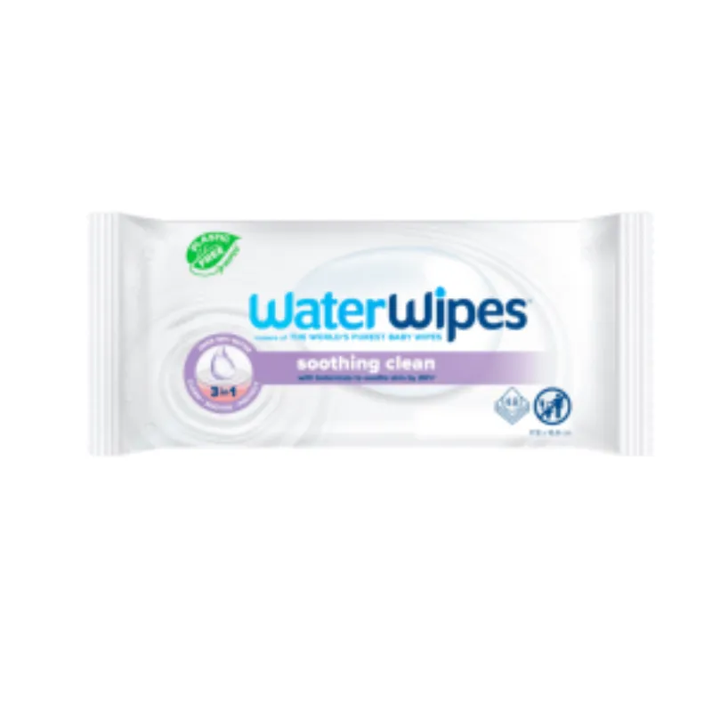 WaterWipes Lingettes Soothing Clean with Botanicals 48 Pieces –  | Parasativa Maroc