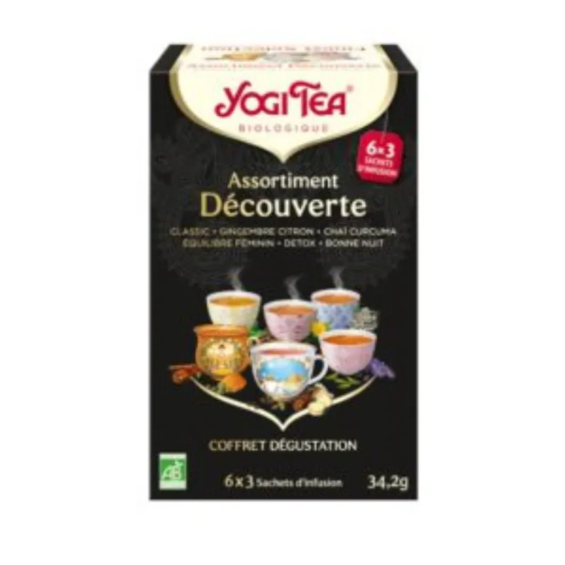 YOGI TEA ASSORTIMENT DÉCOUVERTE 17 X 2G –  | Parasativa Maroc