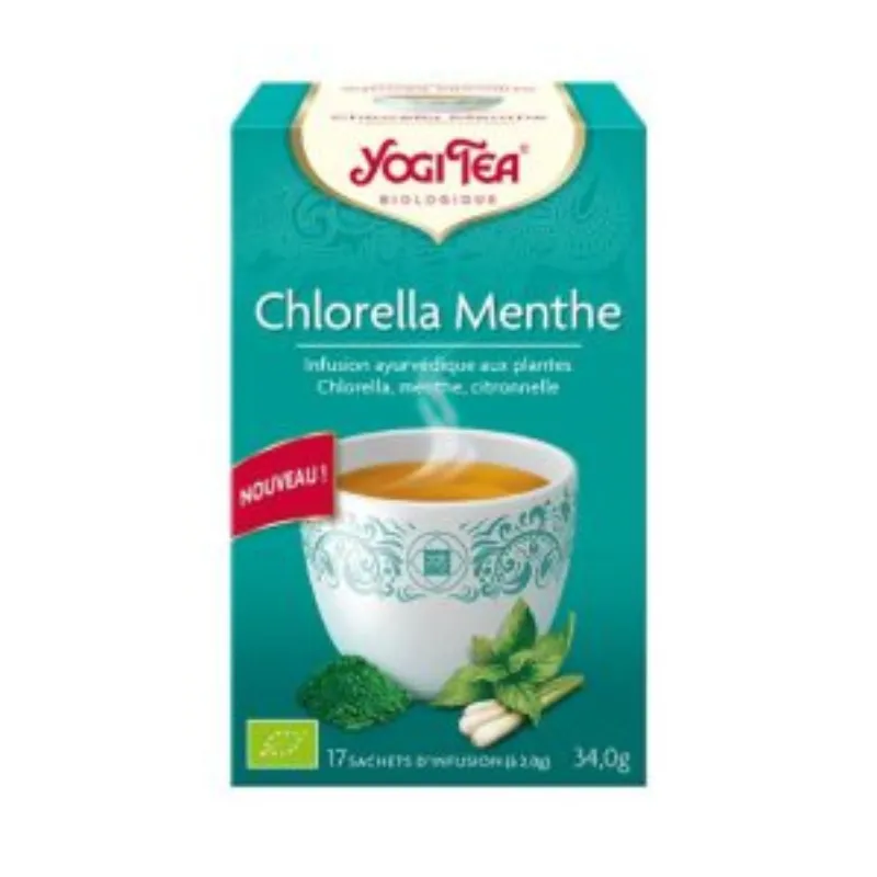 YOGI TEA CHLORELLA MENTHE 17 X 2G –  | Parasativa Maroc