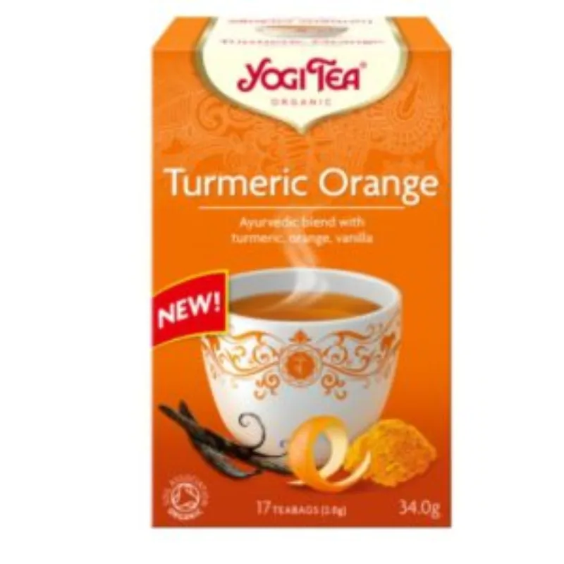 YOGI TEA CURCUMA ORANGE 17 X 2G –  | Parasativa Maroc