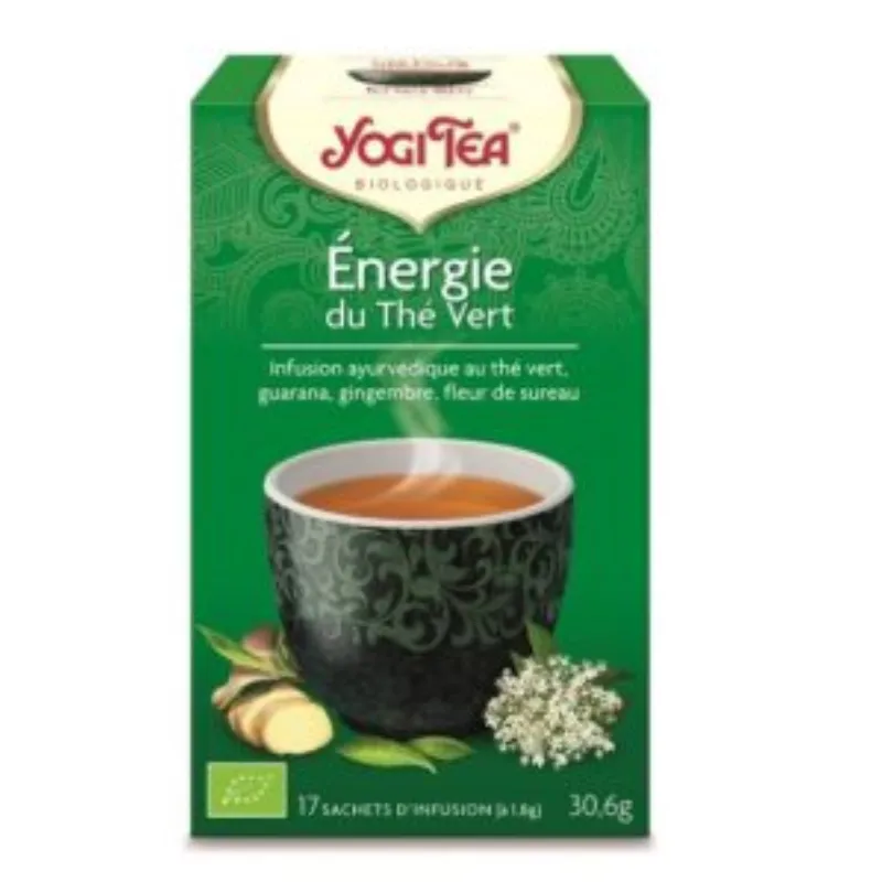 YOGI TEA ENERGIE DU THE VERT 17 X 2G –  | Parasativa Maroc