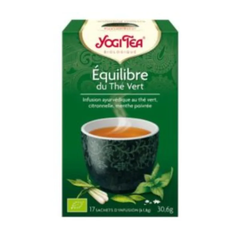 YOGI TEA EQUILIBRE DU THE VERT 17 X 2G –  | Parasativa Maroc