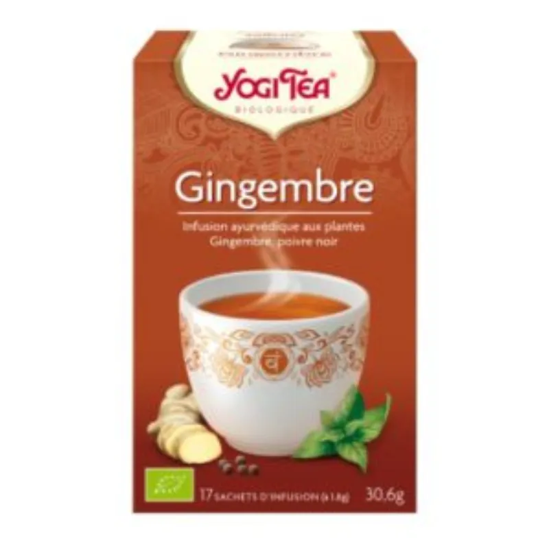 YOGI TEA GINGEMBRE 17 X 2G –  | Parasativa Maroc