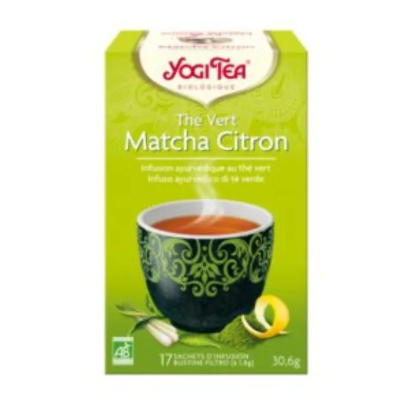 YOGI TEA THE VERT MATCHA CITRON 17 X 2G –  | Parasativa Maroc