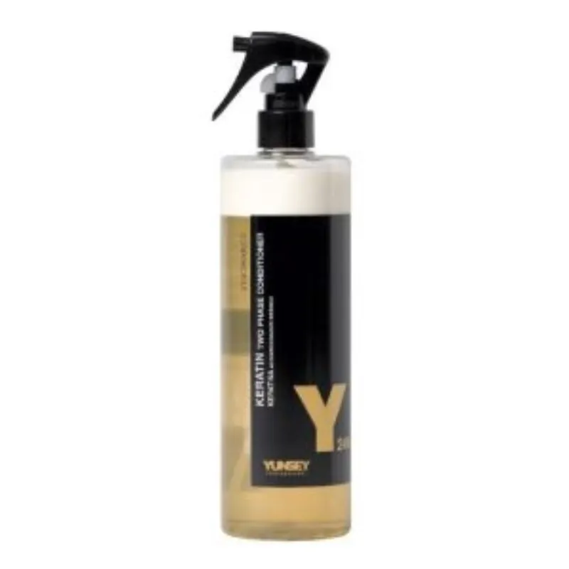 Yunsey Après Shampooing Biphasé à la Kératine Dorée 24 Carats Or Biphasique 500ml –  | Parasativa Maroc