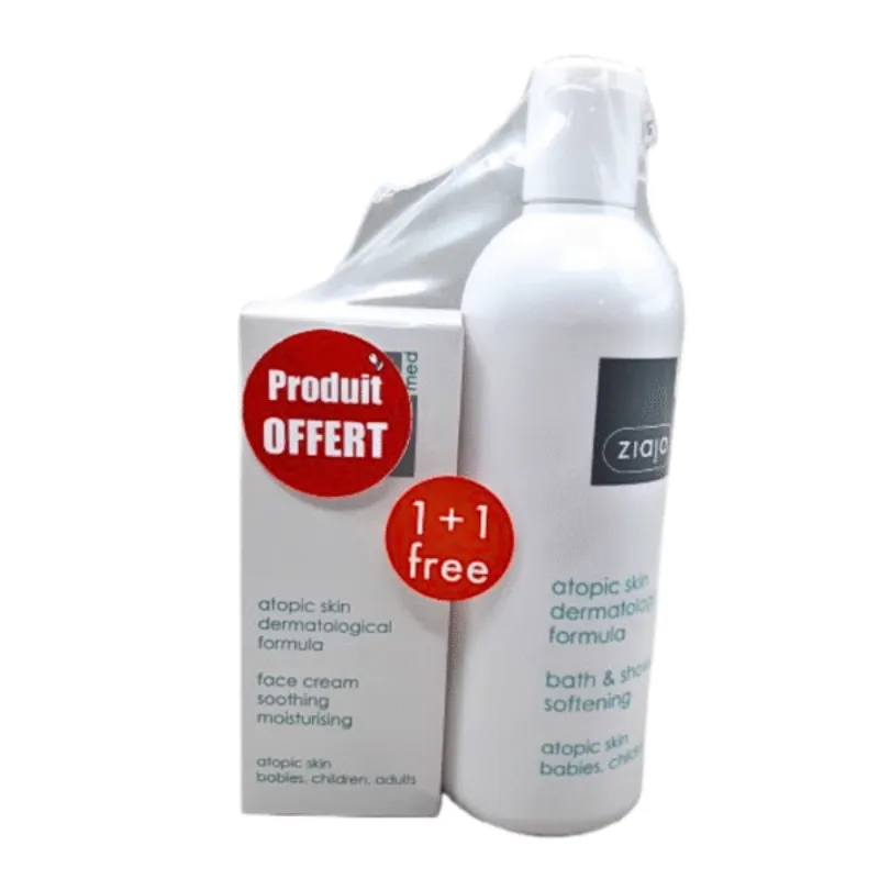 Ziaja Med Atopique Duo Pack Creme 50ml+Huil De Douche 270ml –  | Parasativa Maroc