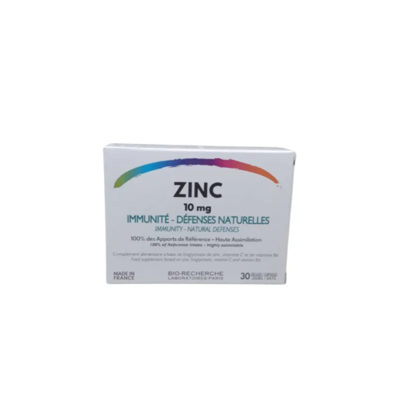 Zinc 10mg 30gelules –  | Parasativa Maroc