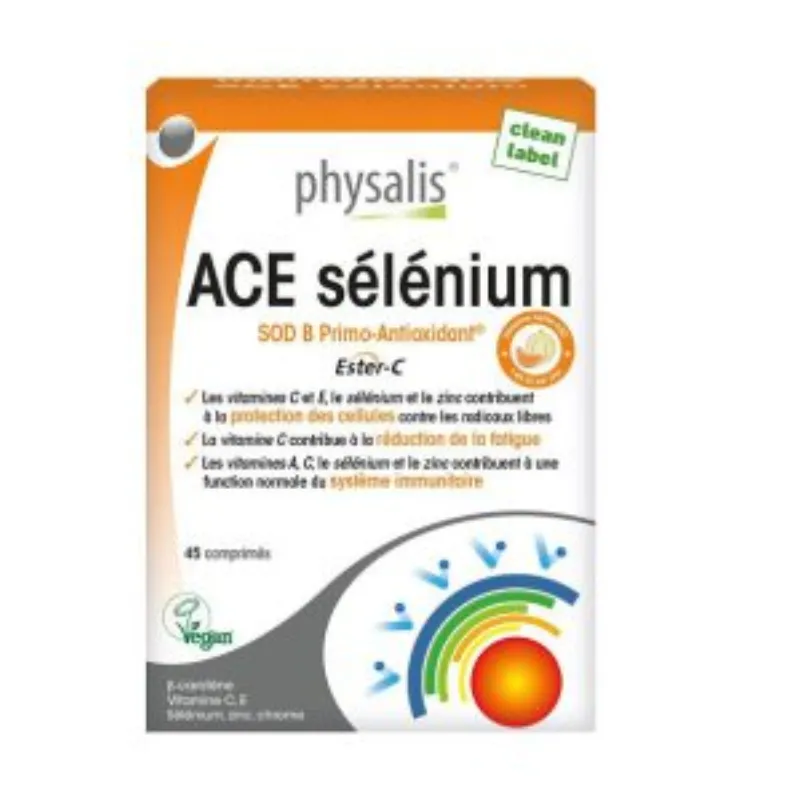 Physalis ACE Selenium 45 Comprimès –  | Parasativa Maroc