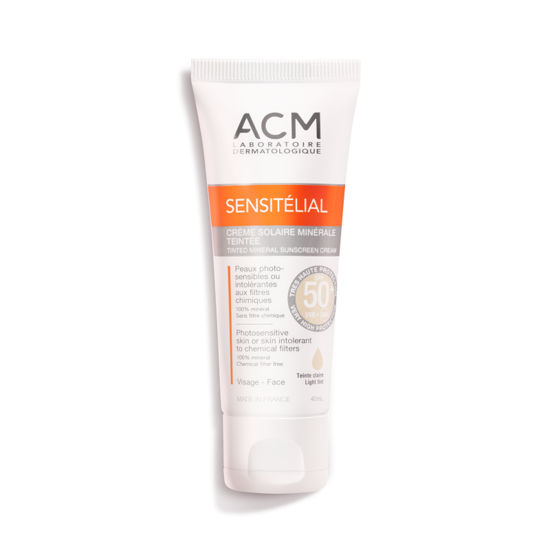 ACM SENSITÉLIAL CRÈME MINÉRALE SPF50+ TEINTE CLAIRE 40ml –  | Parasativa Maroc
