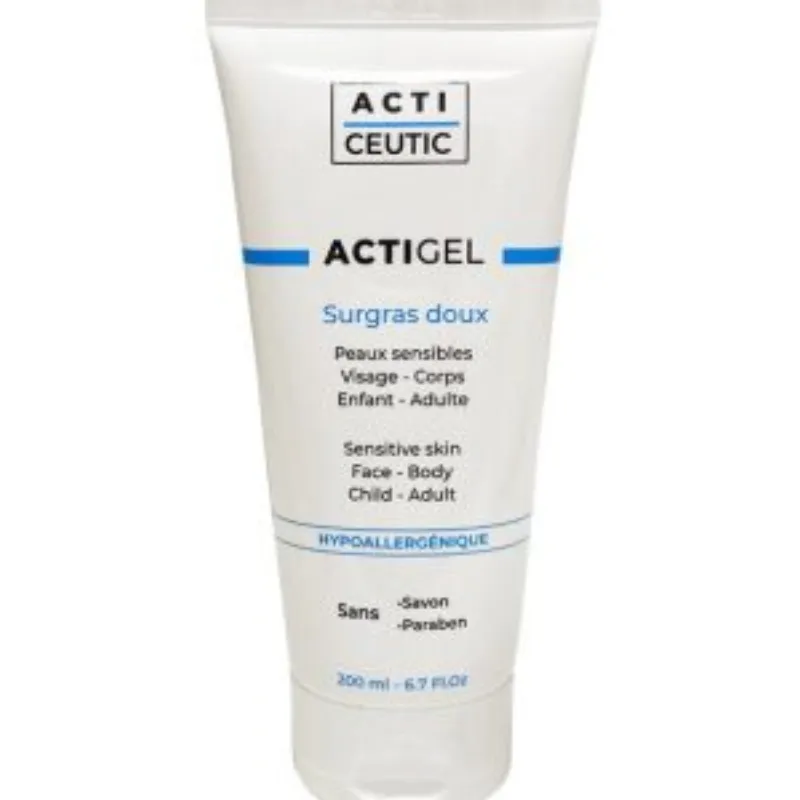 Actigel surgras doux Peaux seches Acti ceutic  200ml –  | Parasativa Maroc