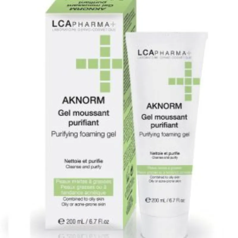Lca Pharma AKNORM Gel moussant purifiant 200ml –  | Parasativa Maroc