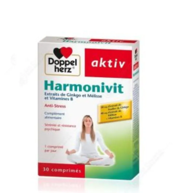 Doppel Herz AKTIV Harmonivit Anti-Stress 30 Comprimès –  | Parasativa Maroc
