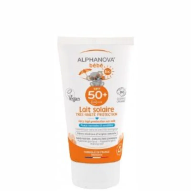ALPHANOVA LAIT Solaire Bébé Certifiée Bio SPF 50+ Hypoallergénique 50G –  | Parasativa Maroc