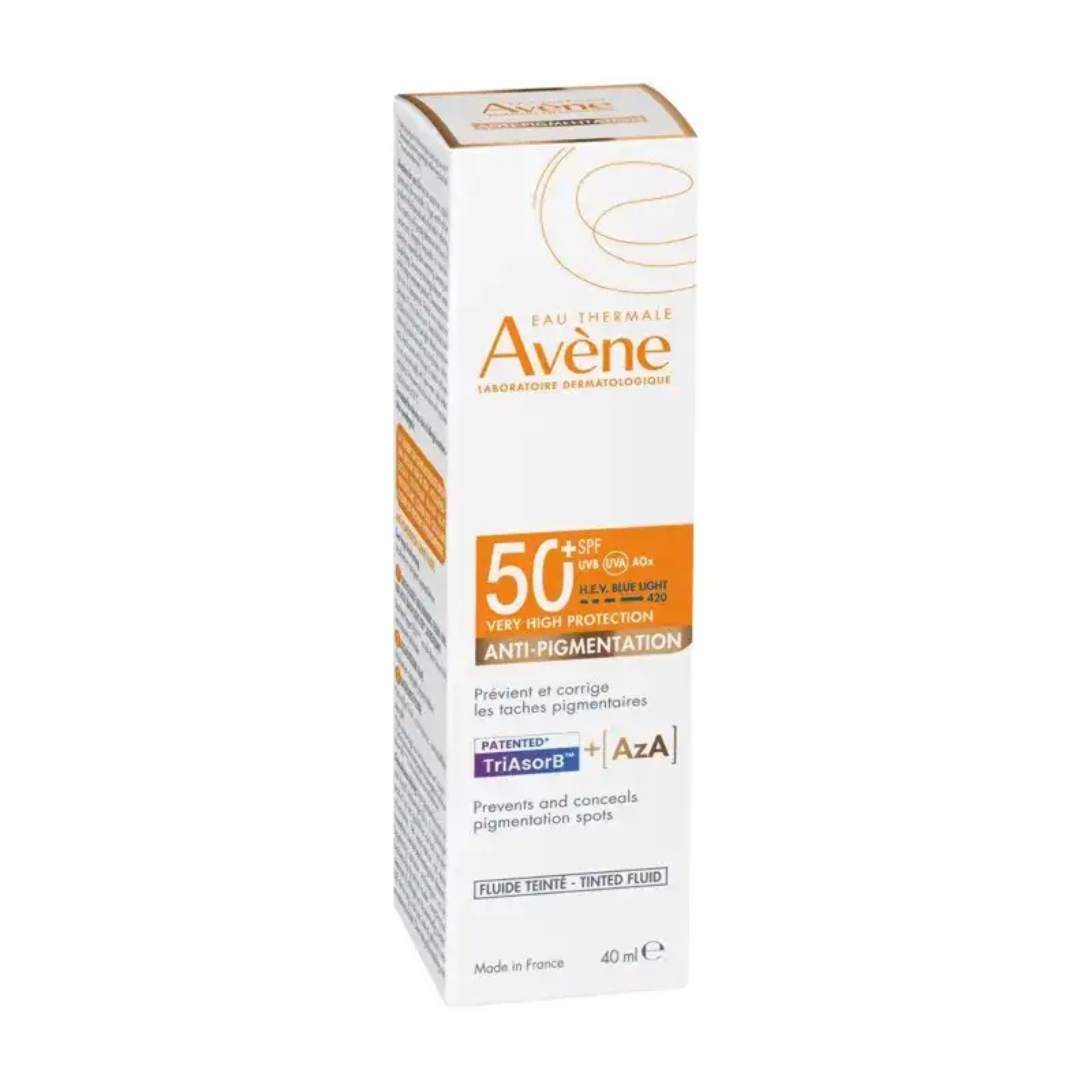 AVENE ECRAN FLUIDE ANTI PIGMENTATION SPF50+ 40ML –  | Parasativa Maroc