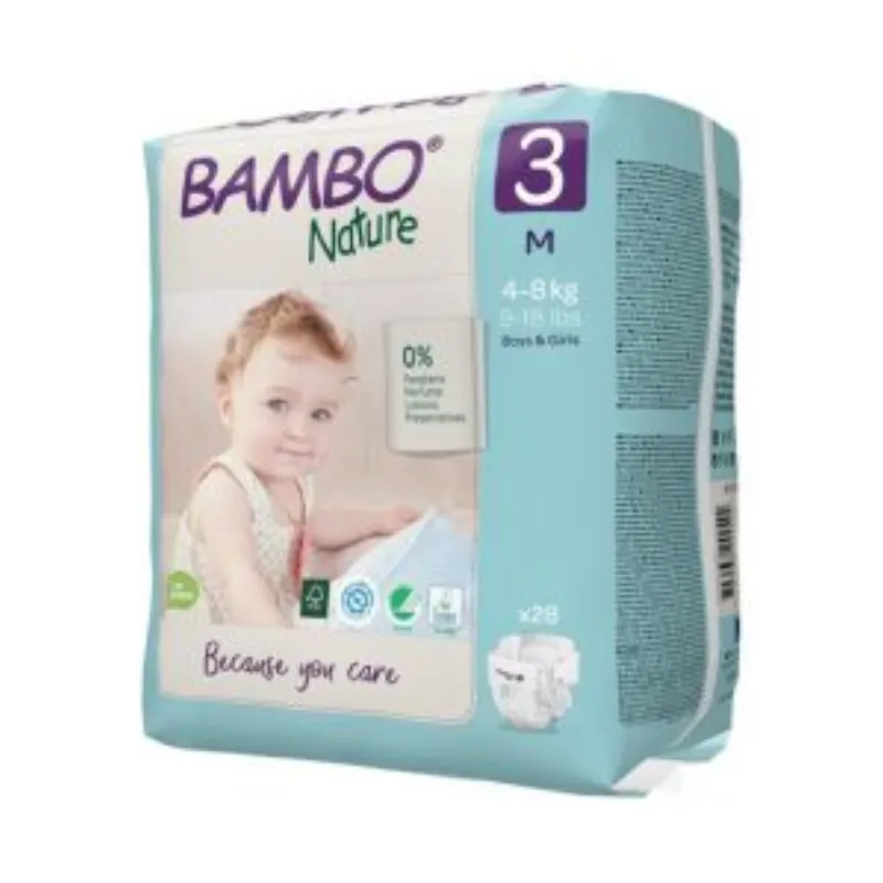 Bambo Nature 3, couches M / 4-8kg/52un –  | Parasativa Maroc