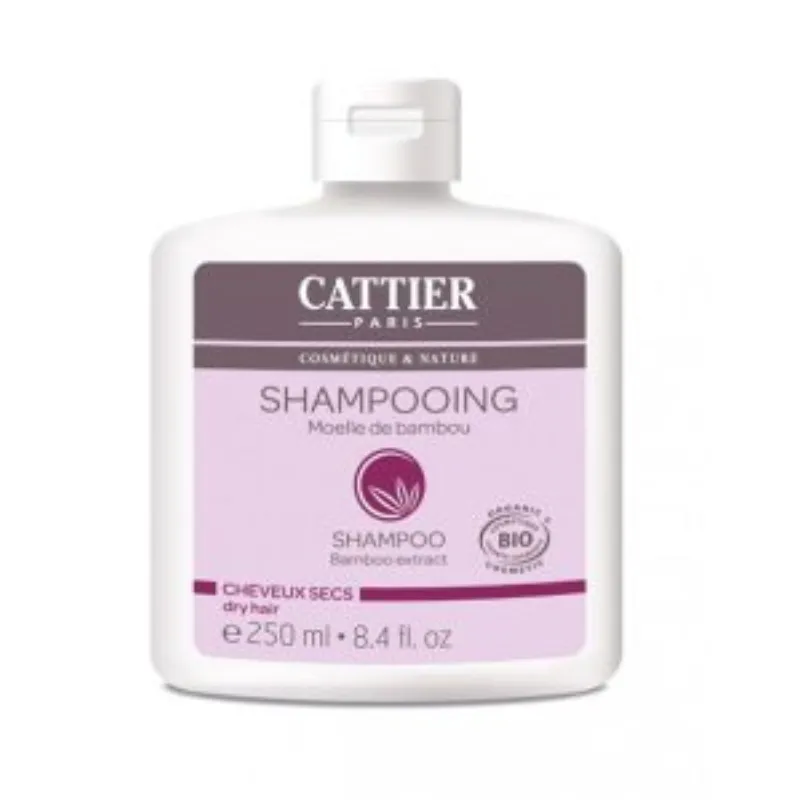 Cattier Shampooing moelle de bambou Cheveux Secs 250ml –  | Parasativa Maroc