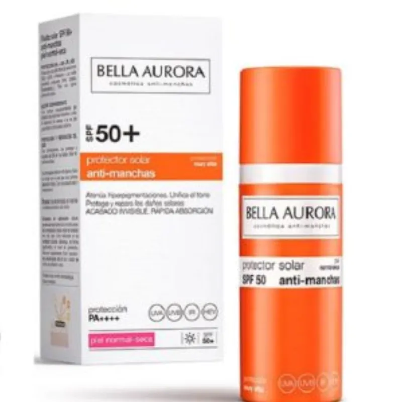 Bella Aurora écran solaire anti-taches SPF50+ SPF50+ Peau Normale et Sèche 50ml –  | Parasativa Maroc