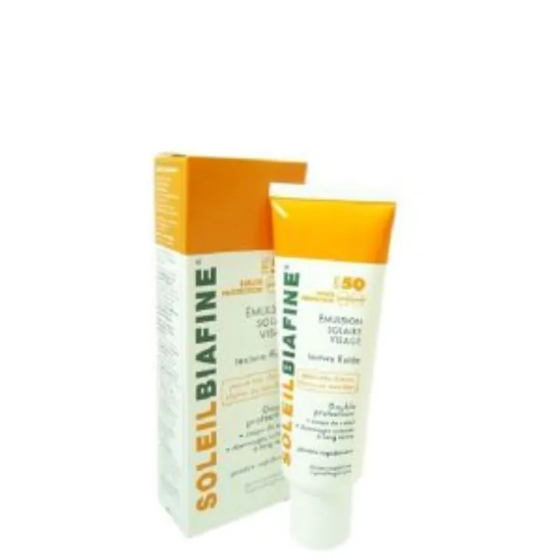 SoleilBiafine Émulsion Solaire Visage FPS 50 50 ml –  | Parasativa Maroc