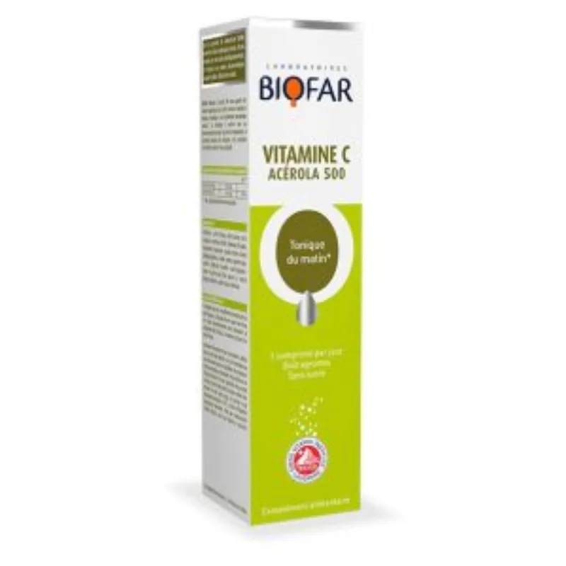Biofar Vitamine C Acerola 500 20 capsules –  | Parasativa Maroc