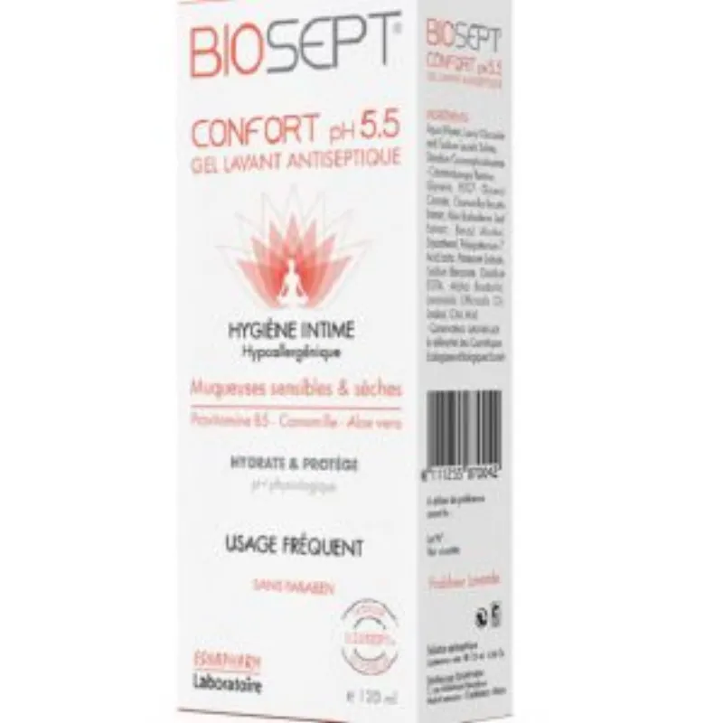 Biosept 5.5 Gel Nettoyant Traitant 120Ml –  | Parasativa Maroc