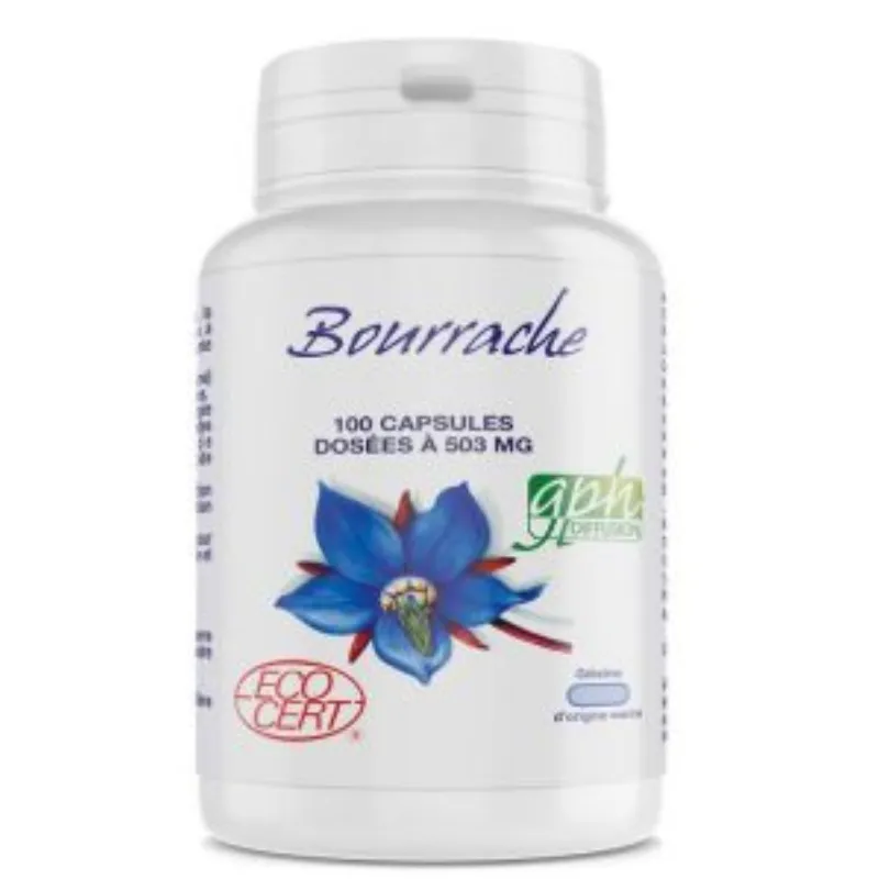 GPH Bourrache 503mg 100 Capsules –  | Parasativa Maroc