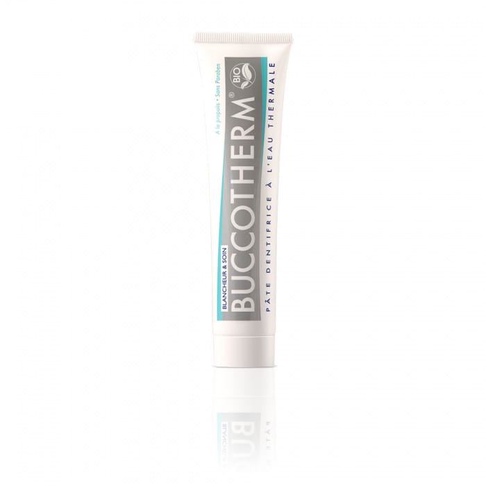 BUCCOTHERM BLANCHEUR ET SOIN PATE DENTIFRICE A L&amp;rsquo;EAU THERMALE 75ML –  | Parasativa Maroc