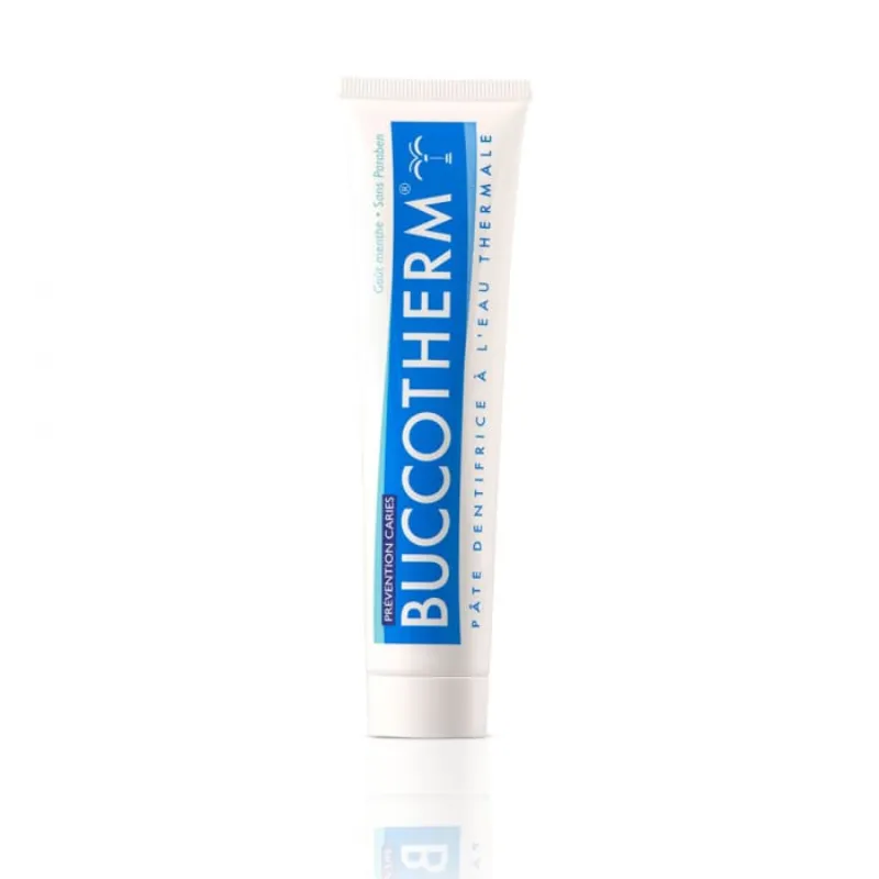 BUCCOTHERM PREVENTION DES CARIES PATE DENTIFRICE A L’EAU THERMALE 75 ML –  | Parasativa Maroc