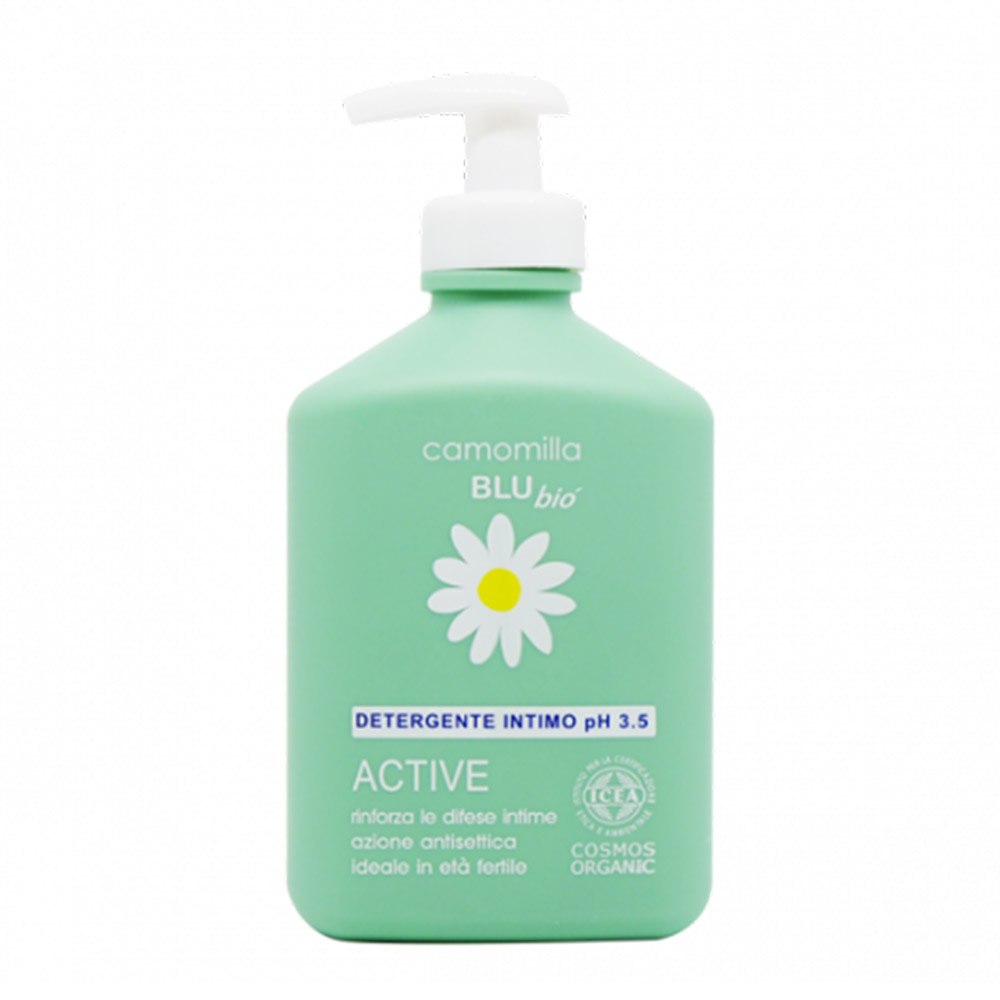 CAMOMILLA BLU BIO ACTIVE NETTOYANT INTIME COSMOC ORGANIC PH3.5 300mL –  | Parasativa Maroc