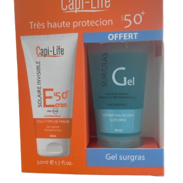 CAPI-LIFE Ecran solaire invisible+ gel nettoyant 50ml offert –  | Parasativa Maroc