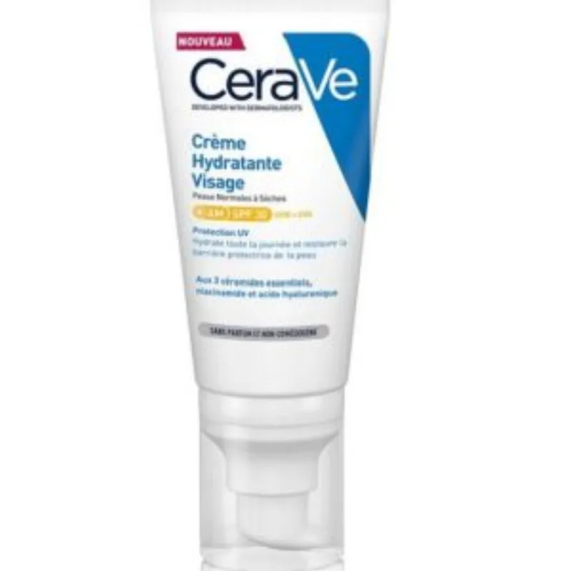 Cerave Crème Hydratante Visage SPF30 52ml Peaux Normales à Sèches –  | Parasativa Maroc