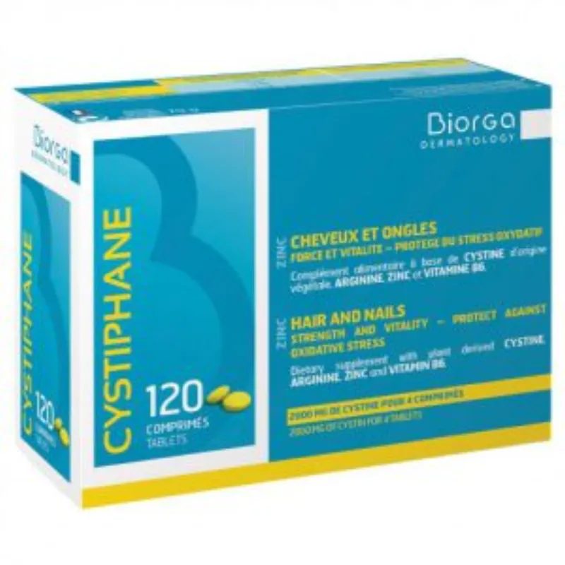 Biorga-Cystiphane Cheveux Et Ongles – 120 Comprimés –  | Parasativa Maroc