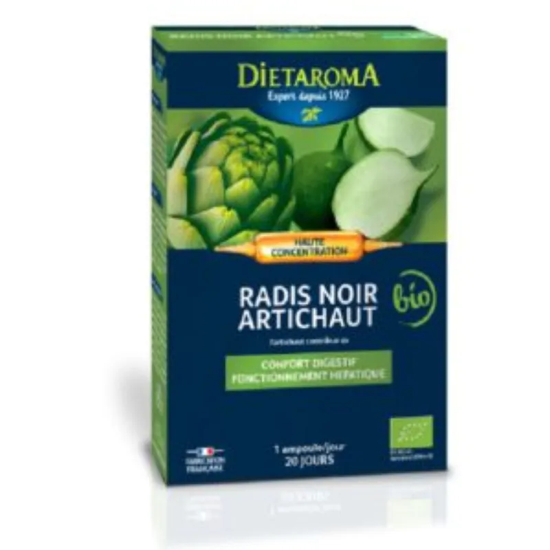 Dietaroma Radis Noir Artichaut 20 Ampoules*10ml –  | Parasativa Maroc