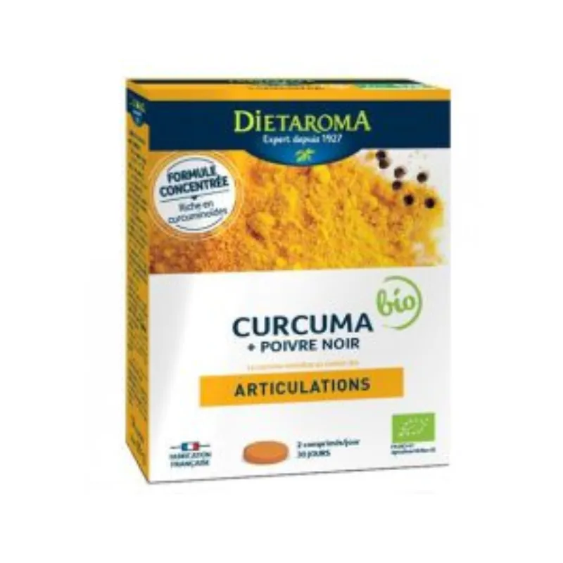 Dietaroma Curcuma 6000 +Poivre Noir 60cps –  | Parasativa Maroc