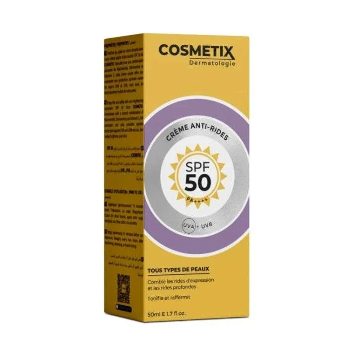 COSMETIX CREME ANTI RIDES SPF 50+ 50 ML –  | Parasativa Maroc