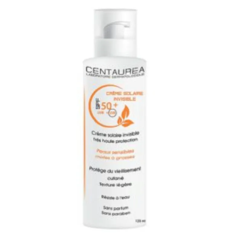 CENTAUREA Crème Solaire Invisible Spf50+ 125ml –  | Parasativa Maroc