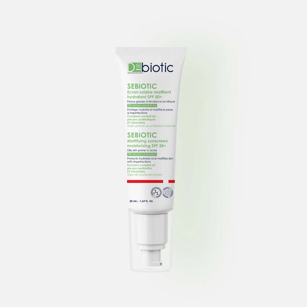 D-BIOTIC SEBIOTIC ECRAN SOLAIRE MATIFIANT SPF50+ 50ml –  | Parasativa Maroc