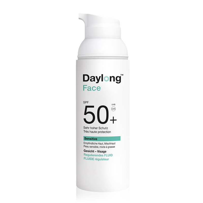 DAYLONG SENSITIVE FACE FLUIDE REGULATEUR SPF50+ 50mL –  | Parasativa Maroc
