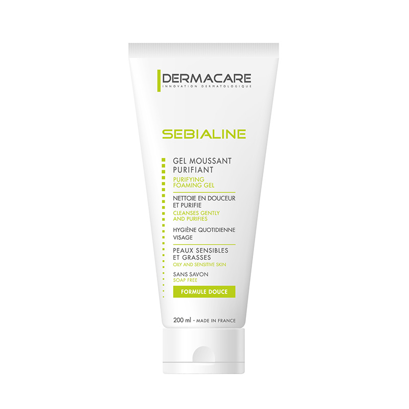 DERMACARE SEBIALINE GEL MOUSSANT PURIFIANT 200mL –  | Parasativa Maroc