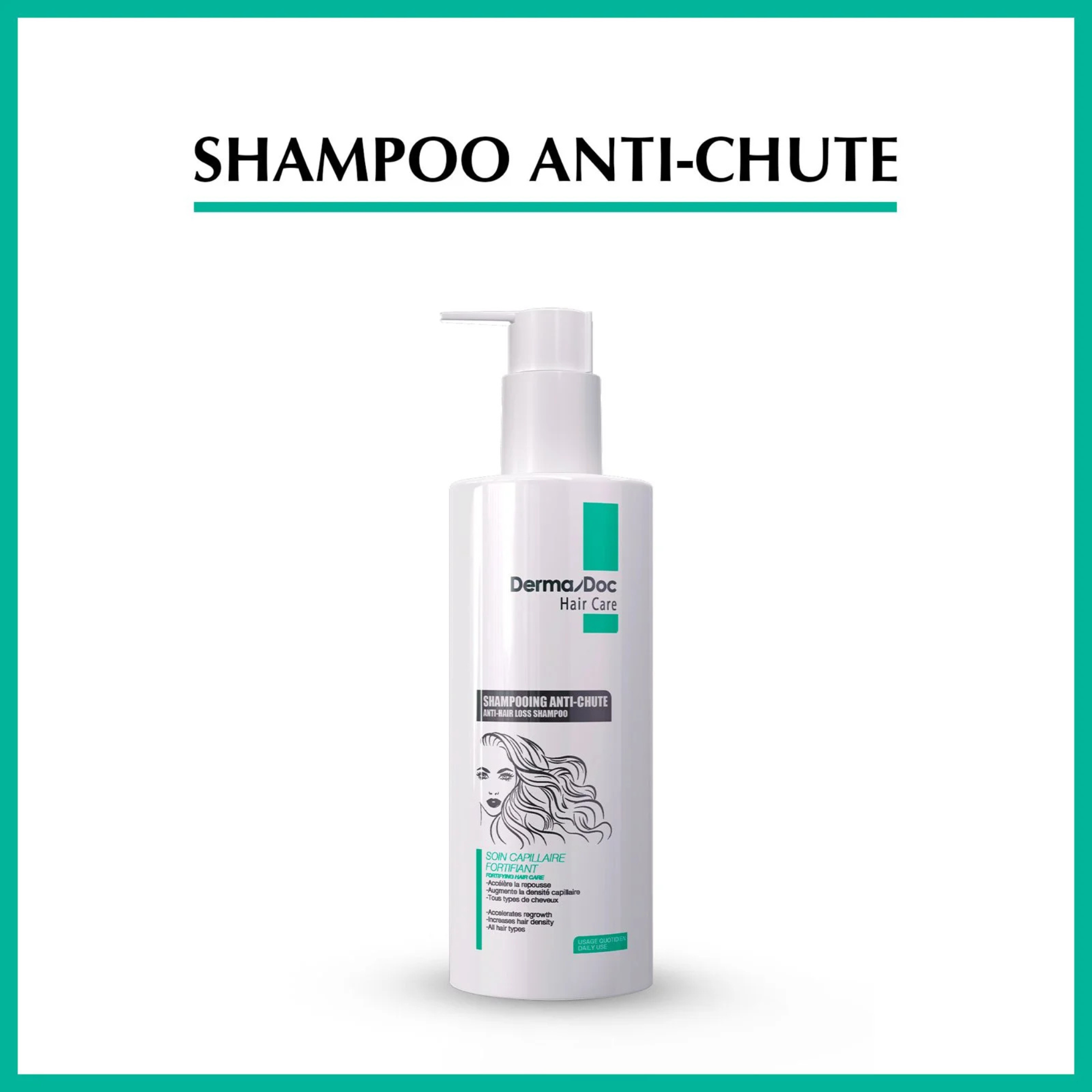 DERMADOC SHAMPOOING ANTI CHUTE 400ML –  | Parasativa Maroc