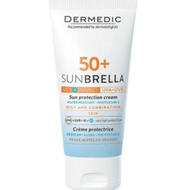 Dermedic Sunbrella Creme Spf50+ Peau Mixtes ou Grasses pour Acne 50ml –  | Parasativa Maroc